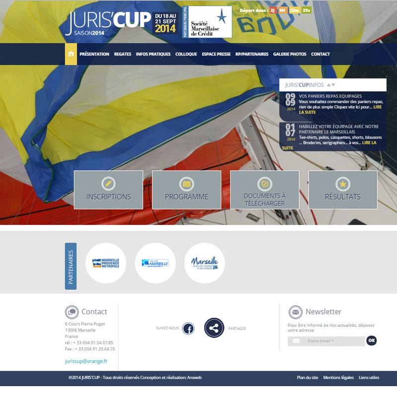 création site internet course juriscup