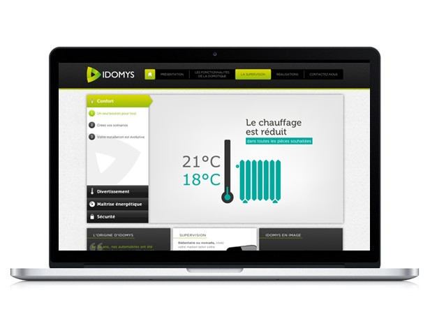 Création site internet Idomys - AE2 Agence de communication Nantes