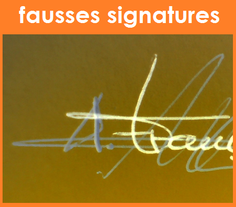 Expertise en signatures.